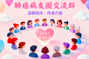 肺癌病友圈加入,已有254人正在交流群中讨论