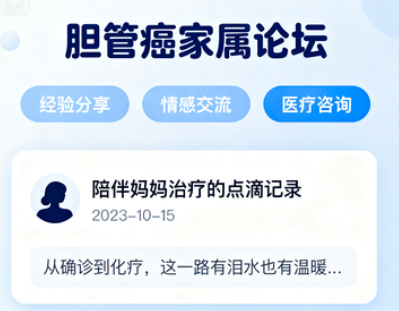 参与胆管癌家属论坛,分享支持与希望 参与胆管癌家属论坛,分享支持与希望