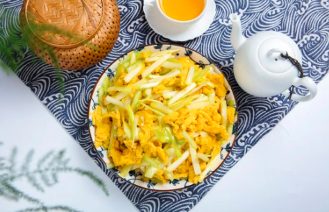 干贝白菜心滑蛋