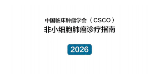 CSCO非小细胞肺癌诊治指南（2026版）正式发布！一图速览核心更新要点