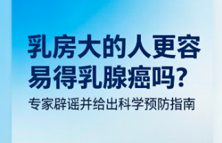 乳房大的人更容易得乳腺癌吗?专家辟谣并给出科学预防指南 乳房大的人更容易得乳腺癌吗?专家辟谣并给出科学预防指南